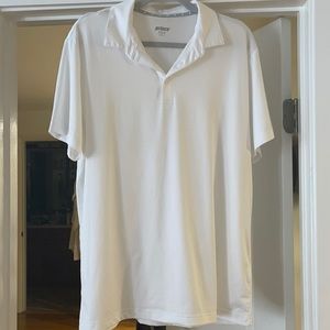 Prince white collared perforated men’s shirt